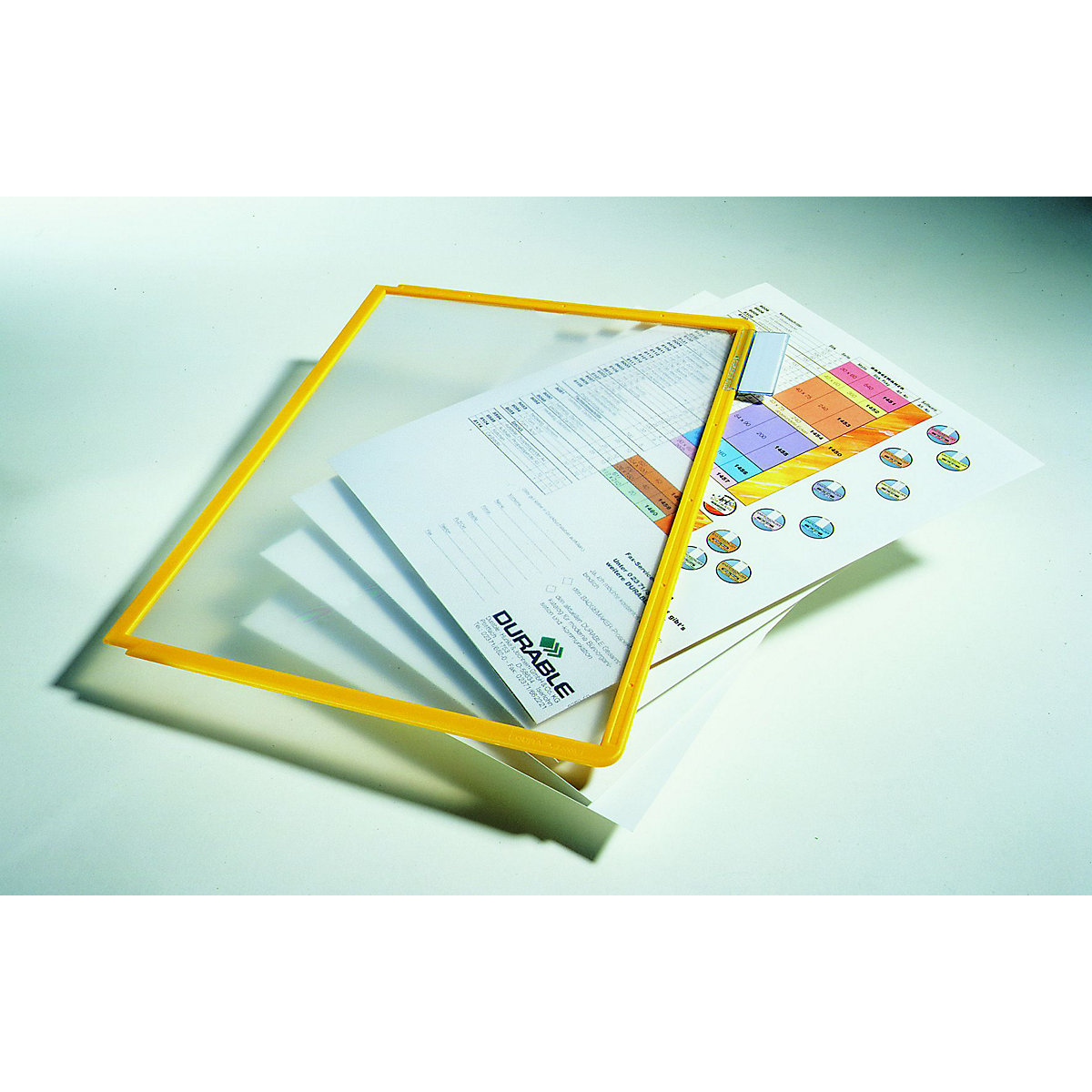 Cartelletta trasparente con cornice – DURABLE (Foto prodotto 2)-1