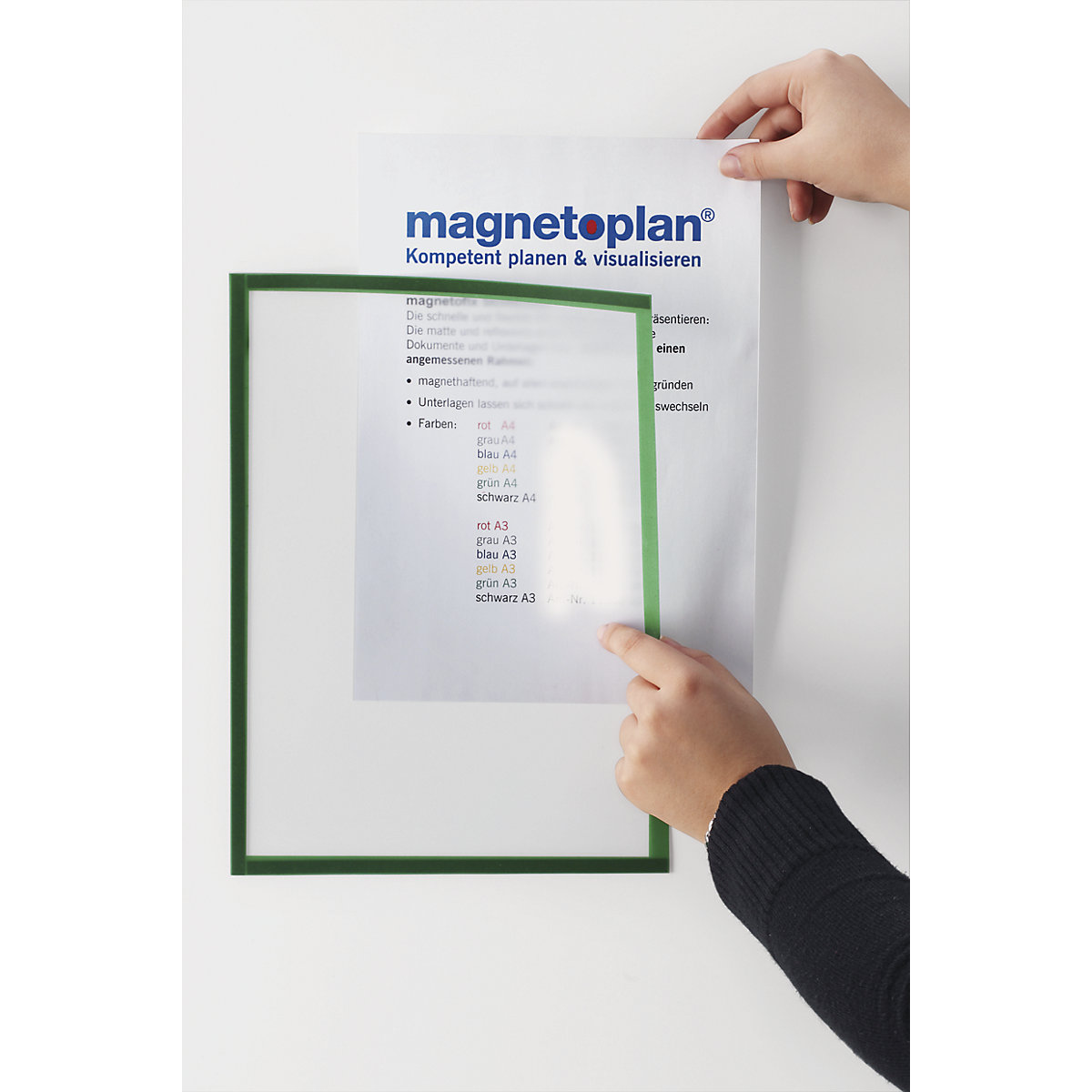 Cartelletta trasparente magnetofix – magnetoplan (Foto prodotto 3)-2