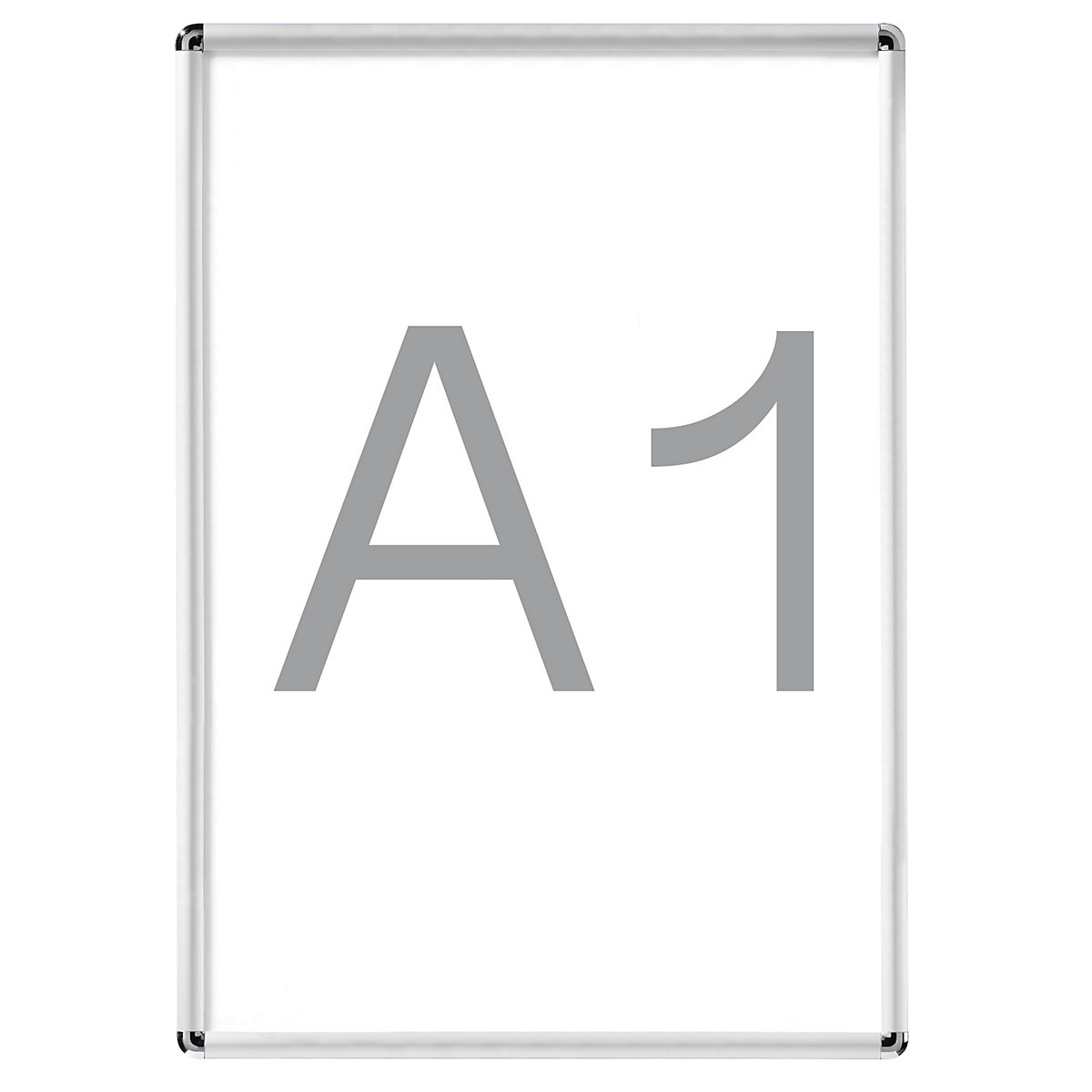 Portacartelloni pieghevole, alluminio conf. da 2 pz., per UNI A1-0