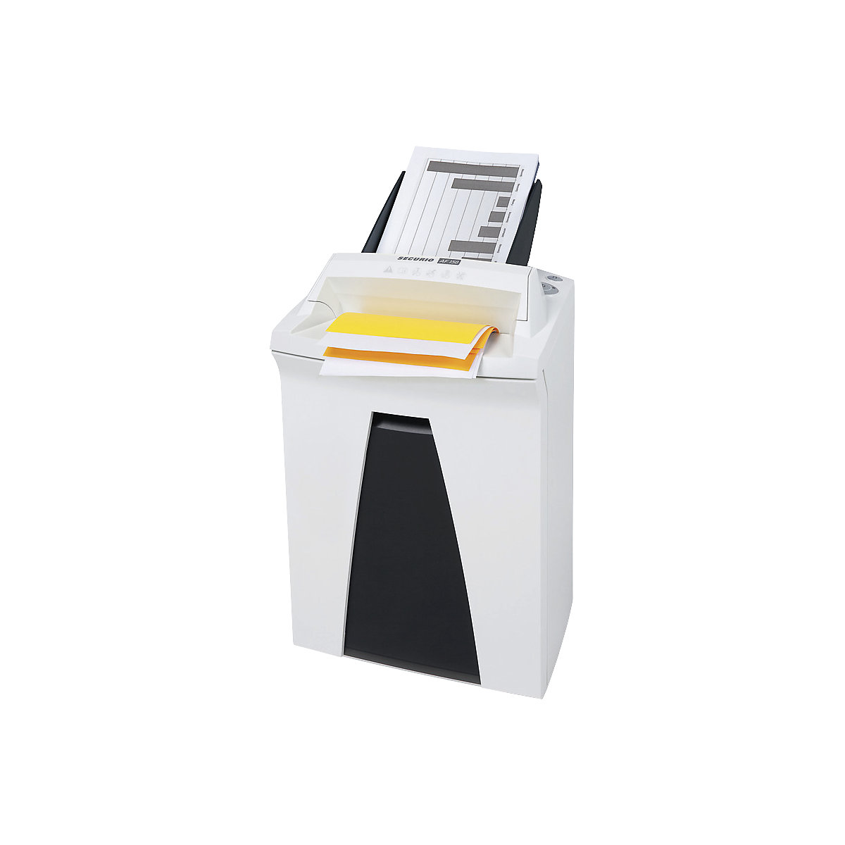 Distruggidocumenti con funzione Autofeed, capacità di raccolta 34 l, frammenti, 1,9 x 15 mm-0