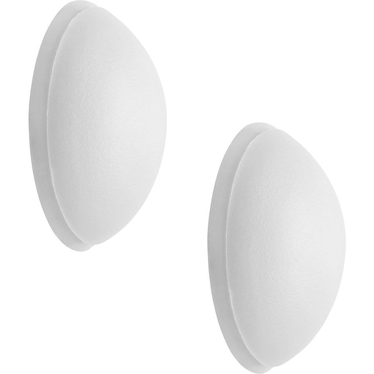 Fermaporta a parete – Wagner, Ø 30 mm, 10 pz., altezza 10 mm, bianco-0