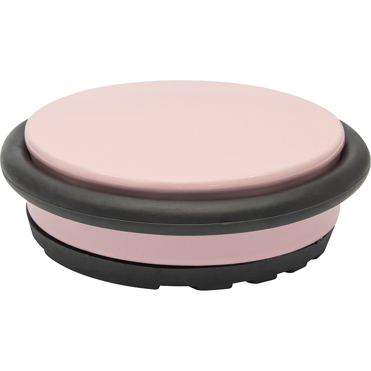 Fermaporta a pavimento BIG DISK – Wagner, Ø 96 mm, conf. da 2 pz., altezza 30 mm, rosa-0