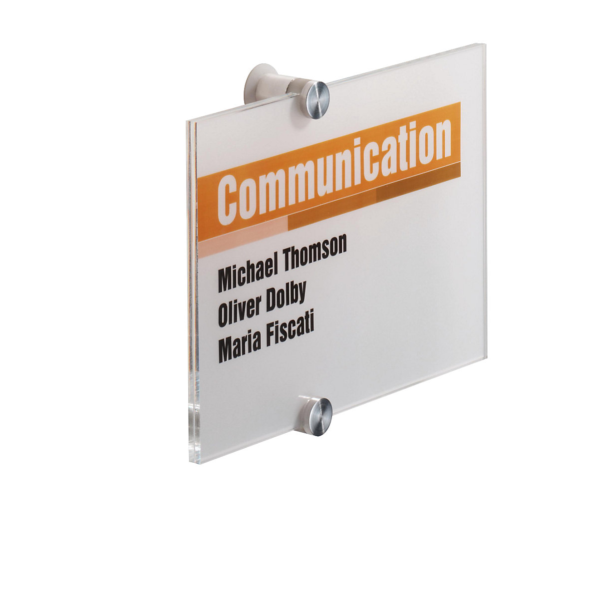Portatarga CRYSTAL SIGN – DURABLE, in vetro acrilico, conf. da 5 pz., alt. x largh. 105 x 148 mm-0