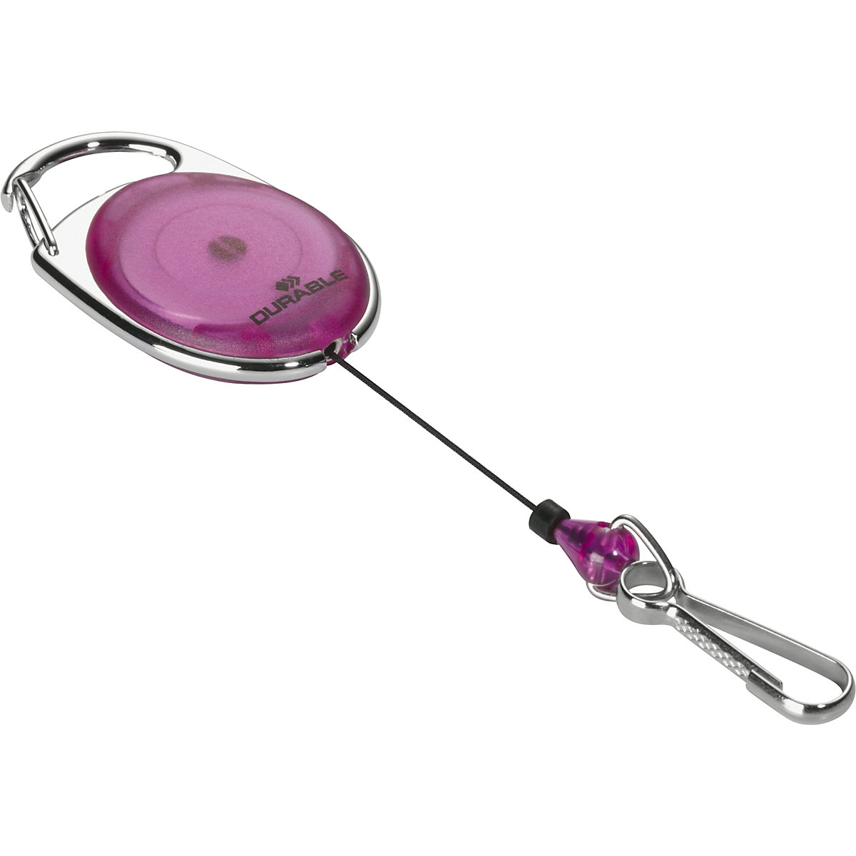 Portabadge JOJO STYLE – DURABLE, con gancio a molla, conf. da 20 pz., viola-0
