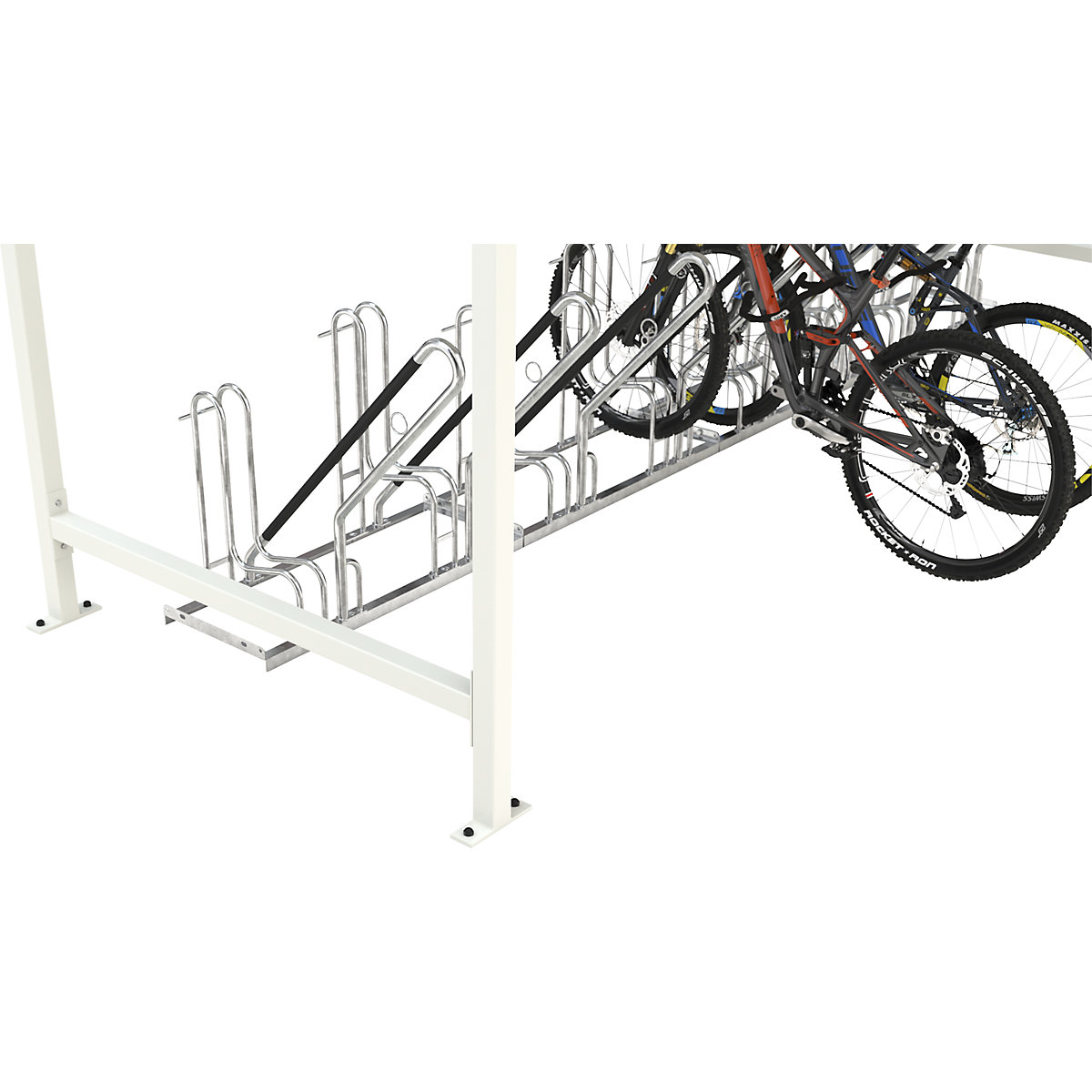 Materialüberdachung Leipzig, dreiseitiges Komplettset (Produktabbildung 4)-3