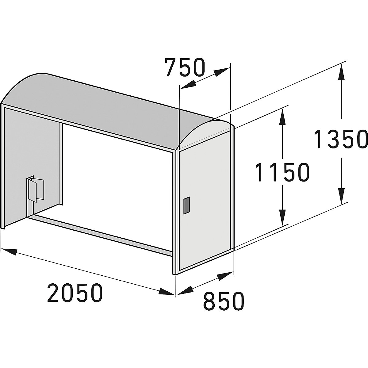 Fahrradbox WSM (Produktabbildung 2)-1
