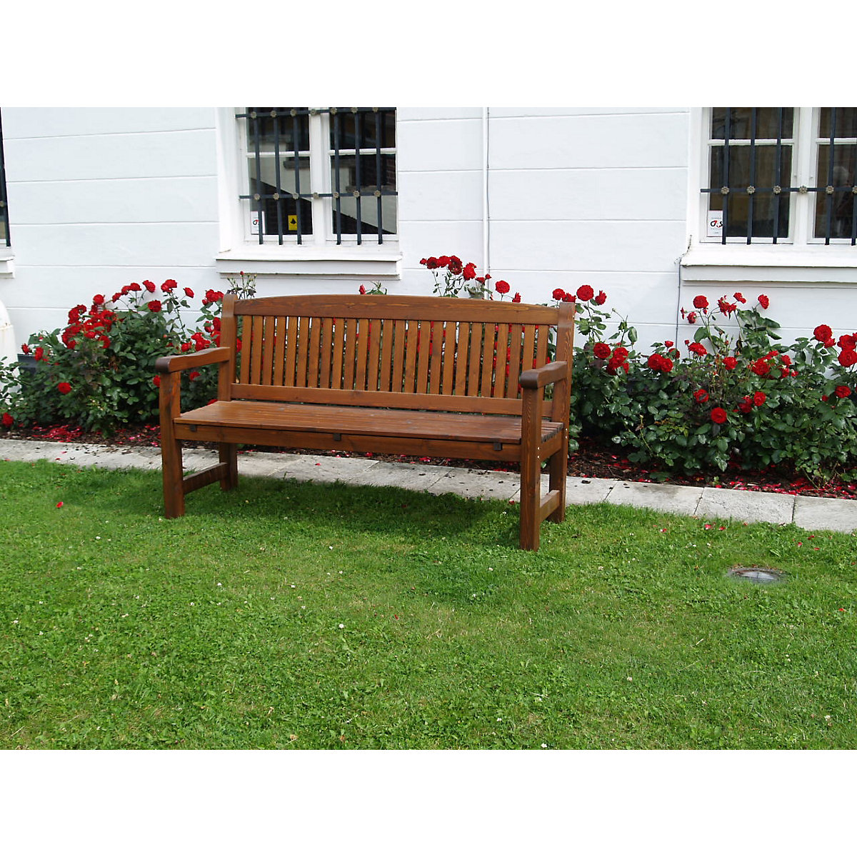 Holzsitzbank, braun (Produktabbildung 3)