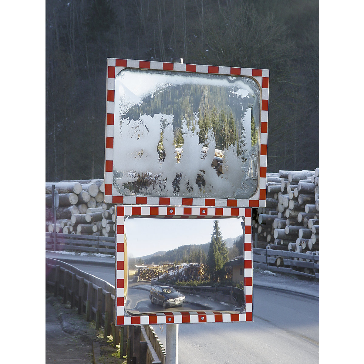 Außenspiegel ICE FREE, Edelstahl, beschlags- / vereisungsfrei, 800 x 600 mm-0