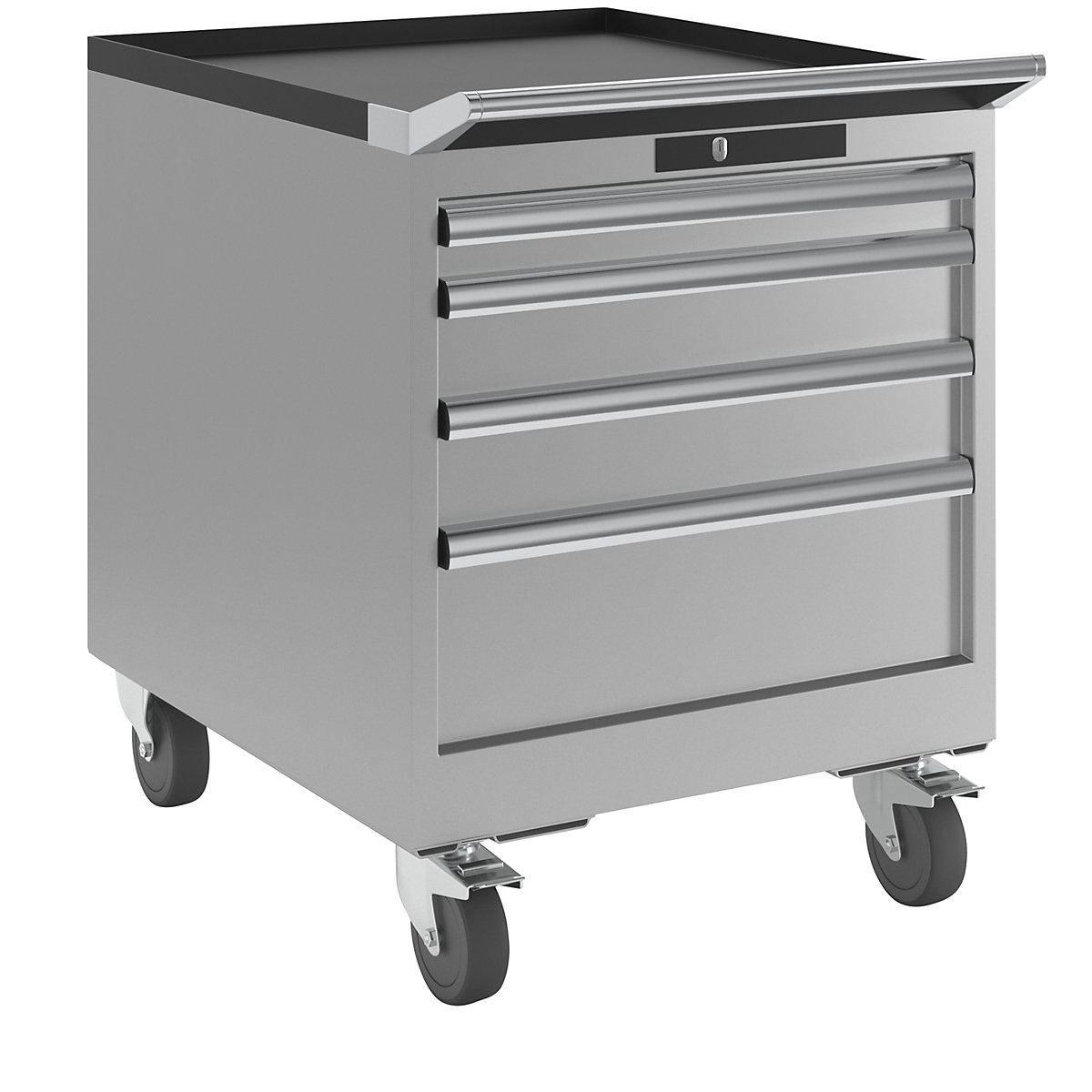 Cassettiera, larghezza 564 mm, con rotelle - LISTA