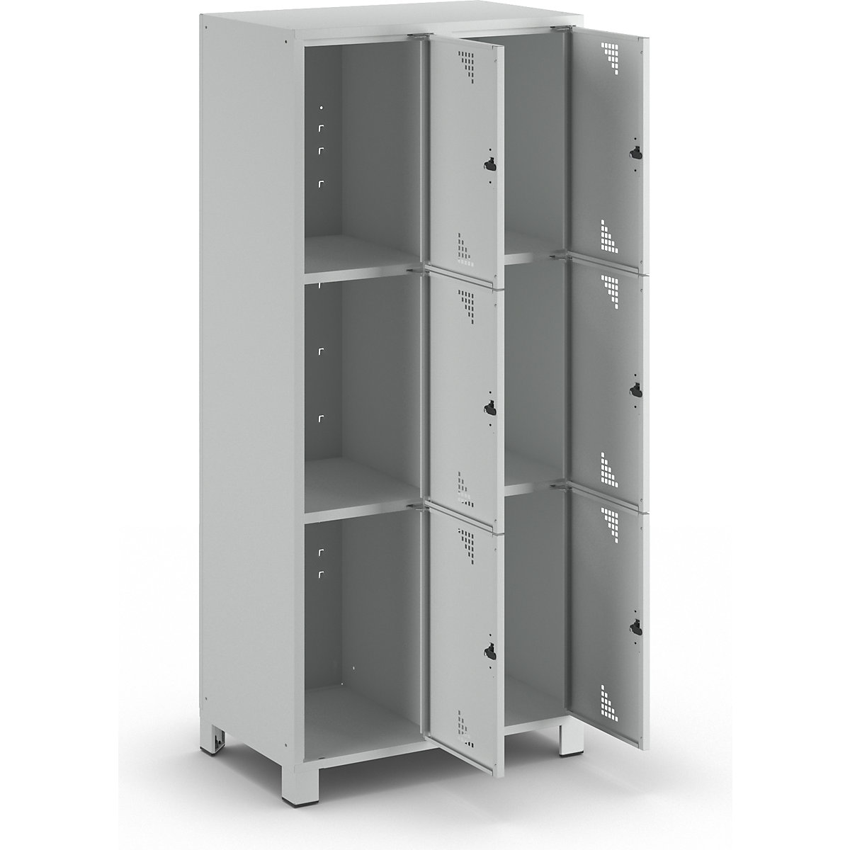 Armadietto a scomparti a 3 piani Bremen – eurokraft pro