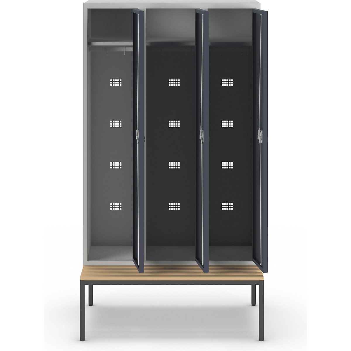 Armadietto Bremen con panca – eurokraft pro (Foto prodotto 4)-3