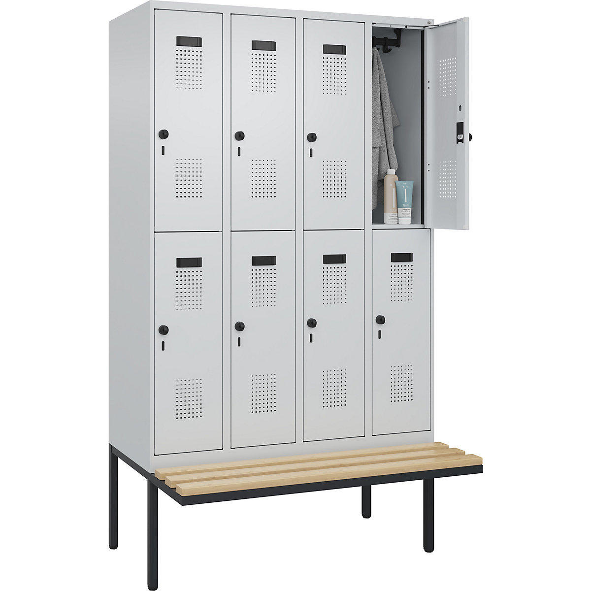Armadietto a due piani con panca Evolo PLUS (Foto prodotto 2)-1