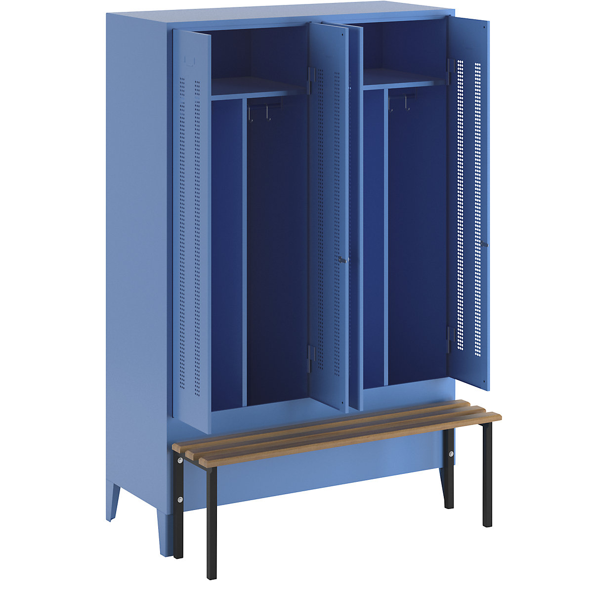 Armadietto sporco/pulito Berlin 1 con panca – Wolf