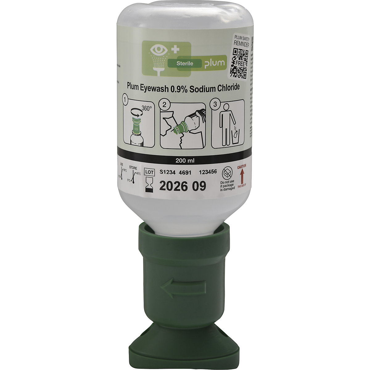 Flacone lavaocchi con NaCl allo 0,9%