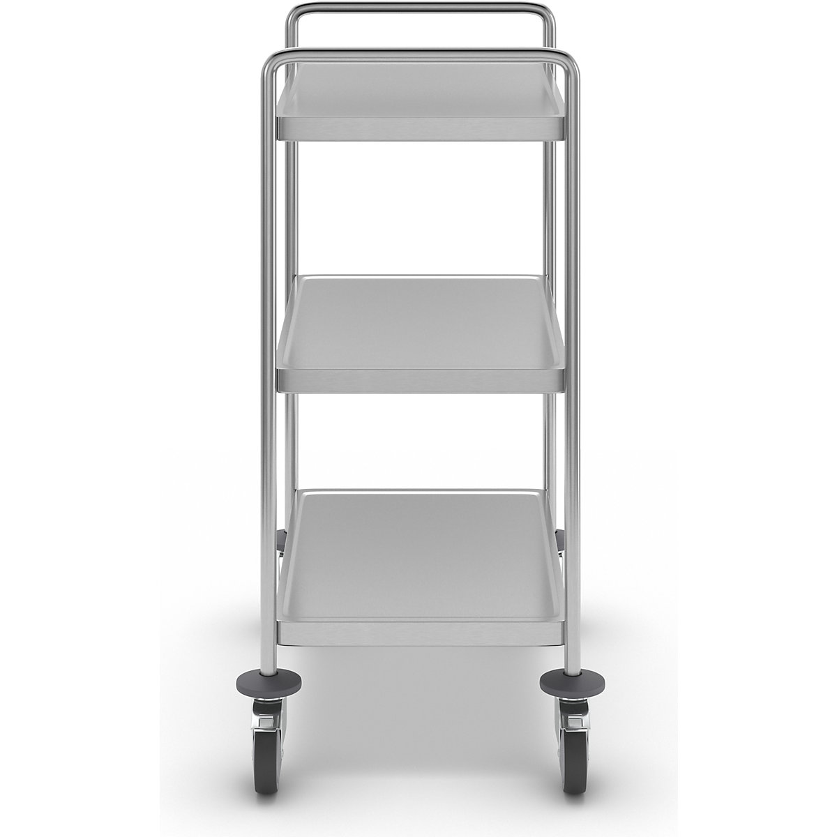 Carrello a ripiani in acciaio inox, saldato – Kongamek (Foto prodotto 3)-2