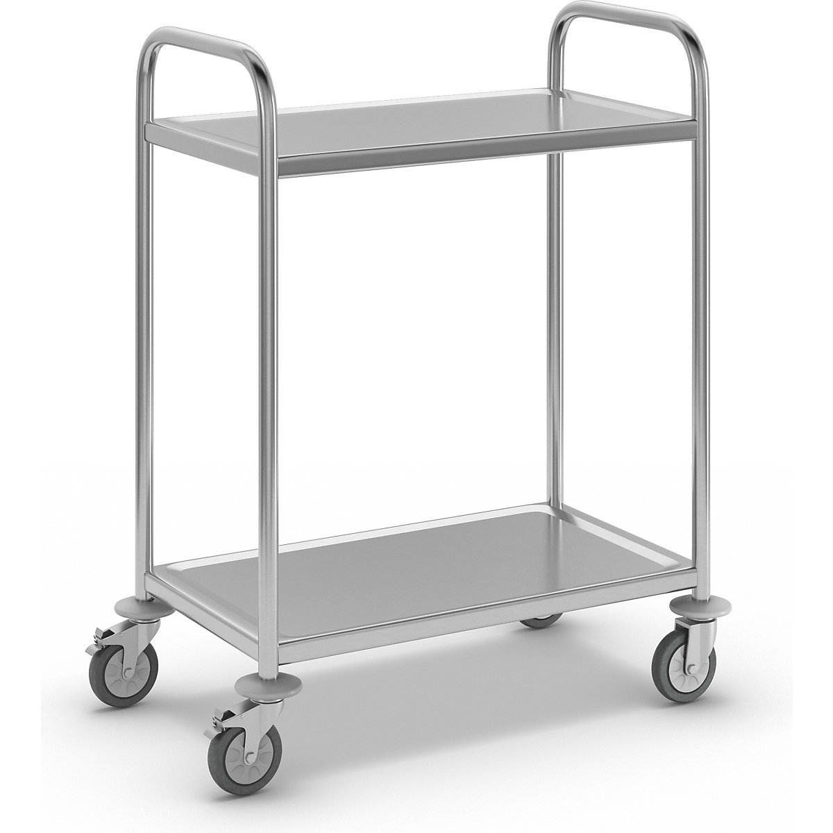 Carrello di servizio in acciaio inox - eurokraft basic