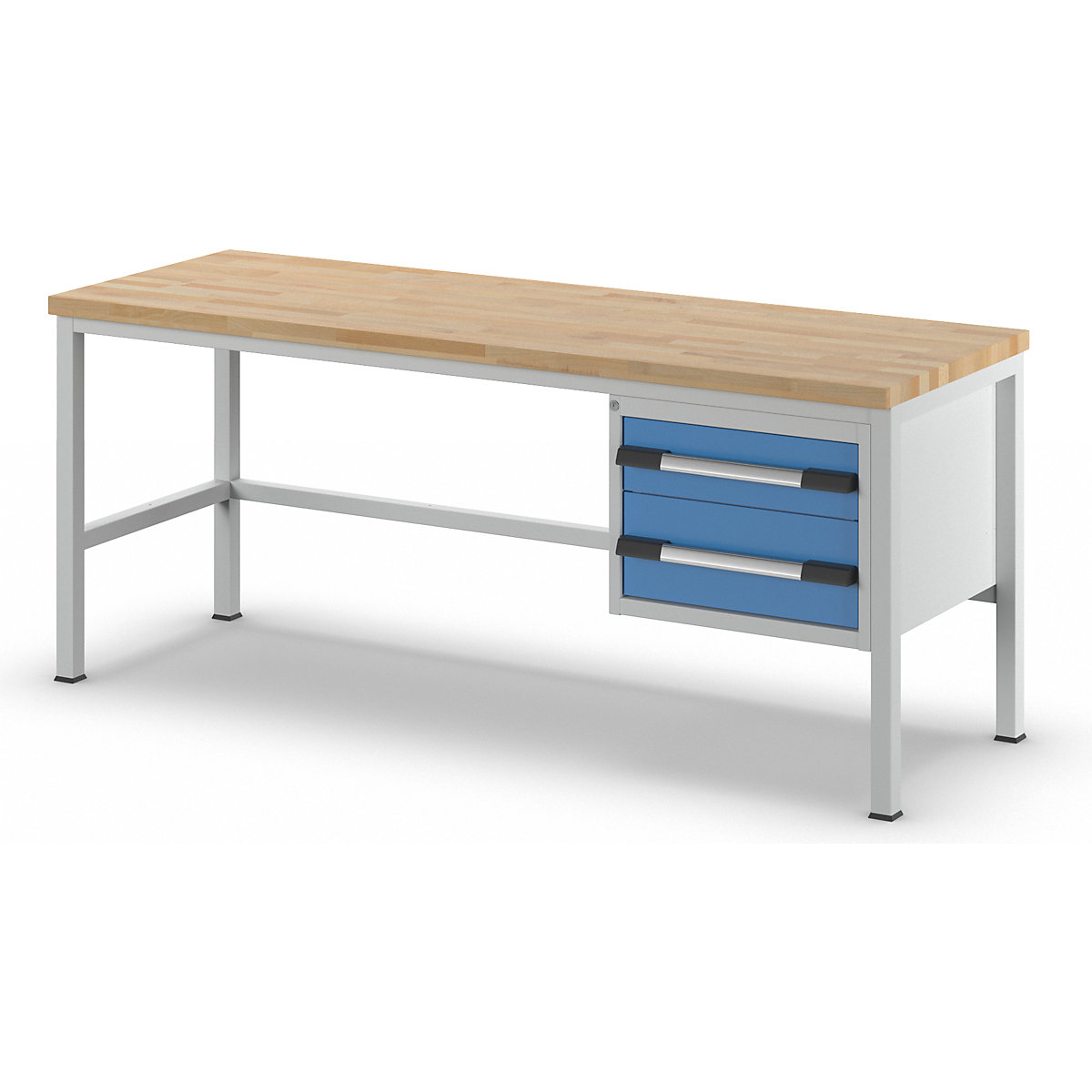 Banco da lavoro, struttura a telaio serie 8000 – eurokraft pro (Foto prodotto 7)-6