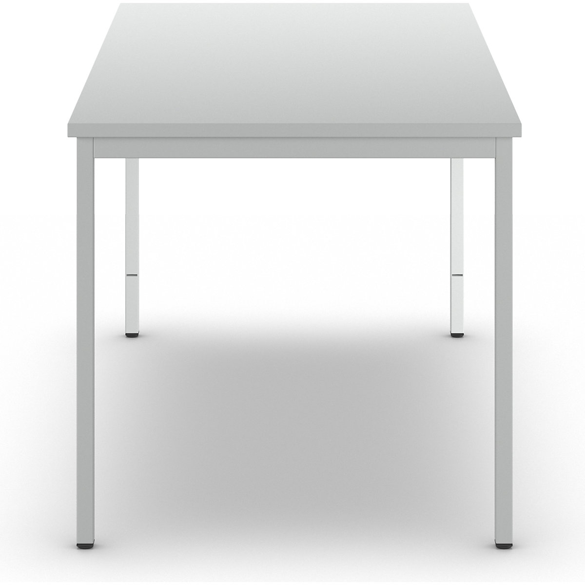 Scrivania per capi reparto, grigio chiaro – eurokraft basic (Foto prodotto 5)-4