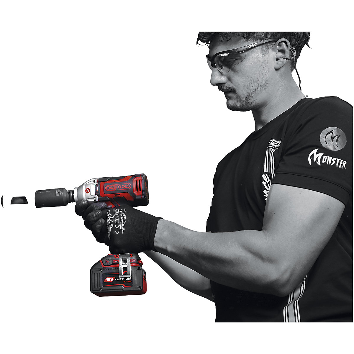 1/2'' avvitatore a impulsi a batteria Brushless – KS Tools (Foto prodotto 6)-5