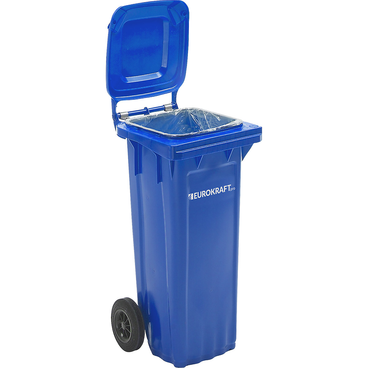 Bidone per rifiuti in plastica DIN EN 840 – eurokraft pro (Foto prodotto 3)-2