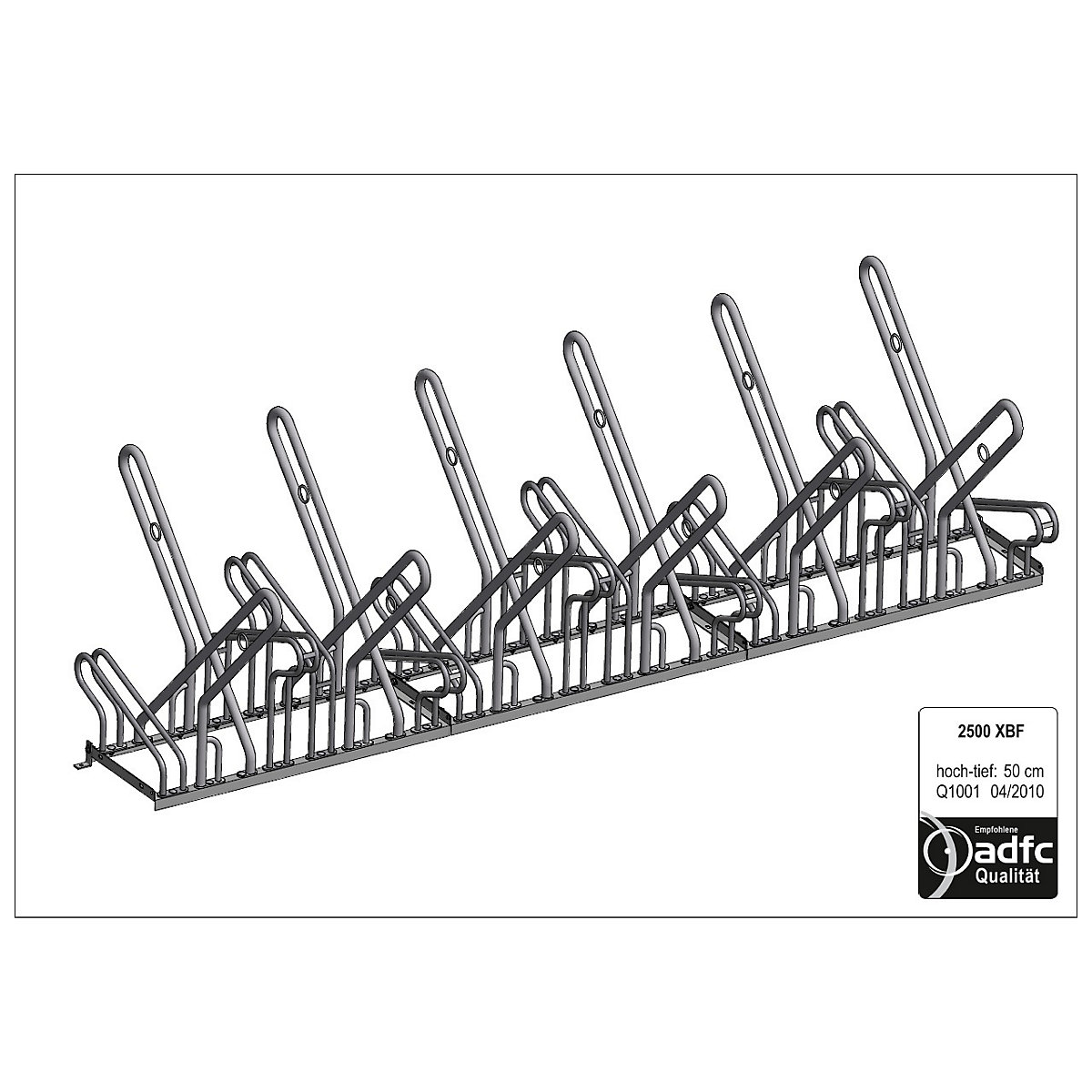 Rastrelliera per biciclette con staffe di supporto – WSM (Foto prodotto 3)-2
