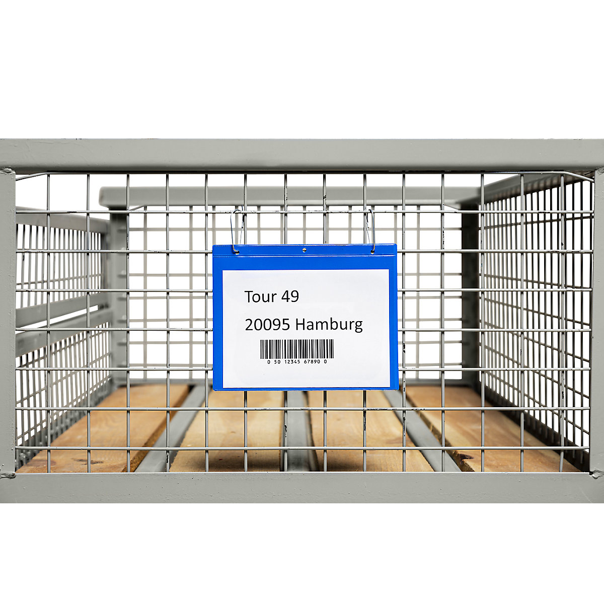 Buste per descrizione del contenuto con fori di fissaggio