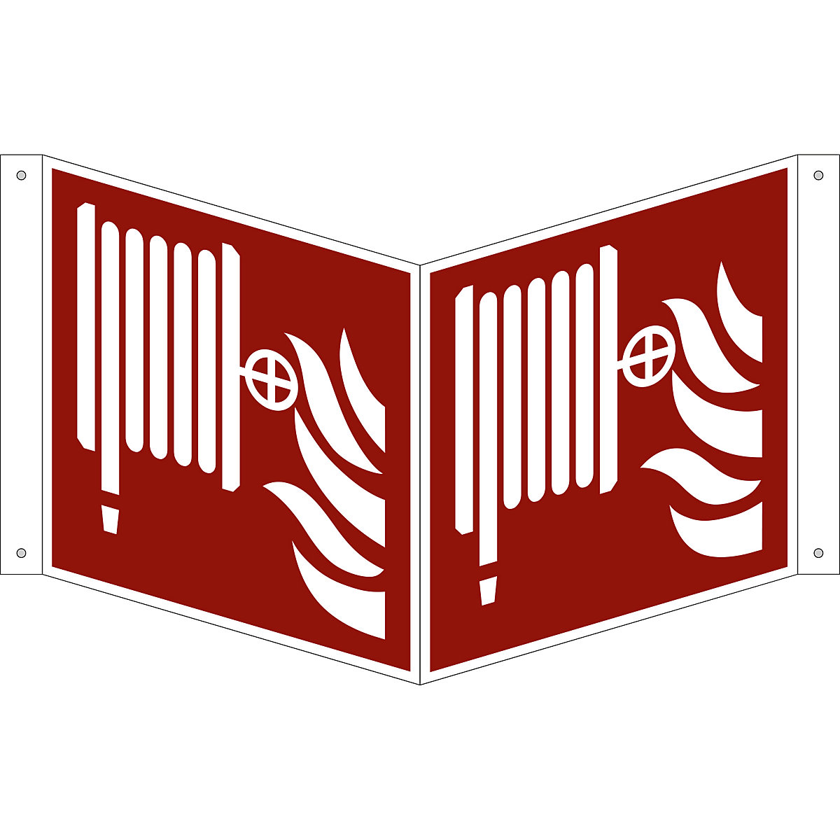 Segnali antincendio, lancia antincendio idrante, conf. da 10 pz., plastica, cartello bifacciale, 200 x 200 mm-8