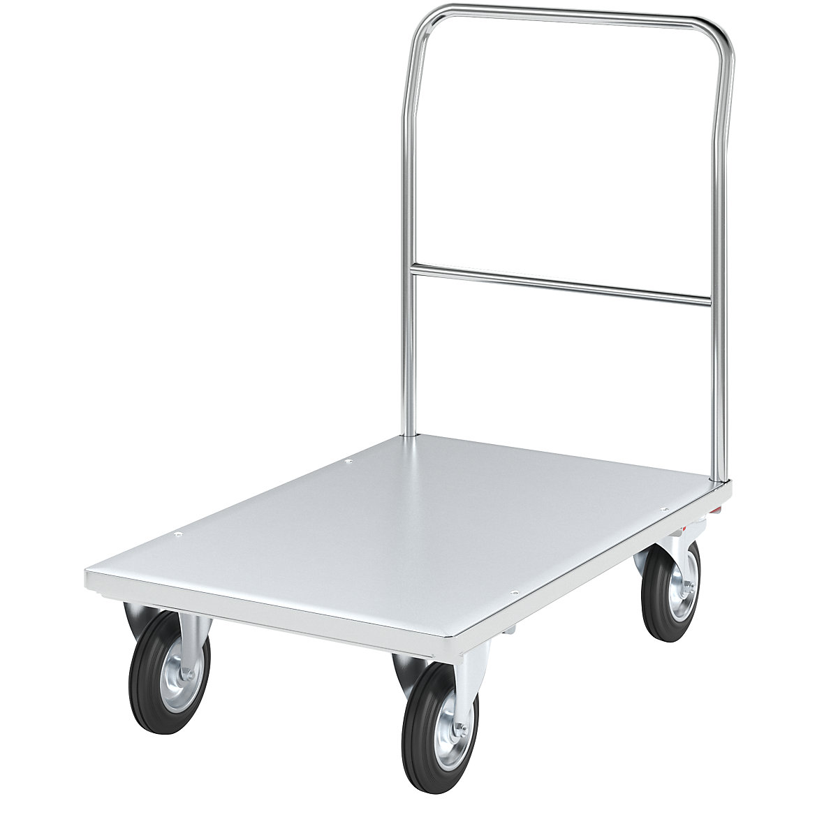 Carrello a pianale, zincato - eurokraft pro