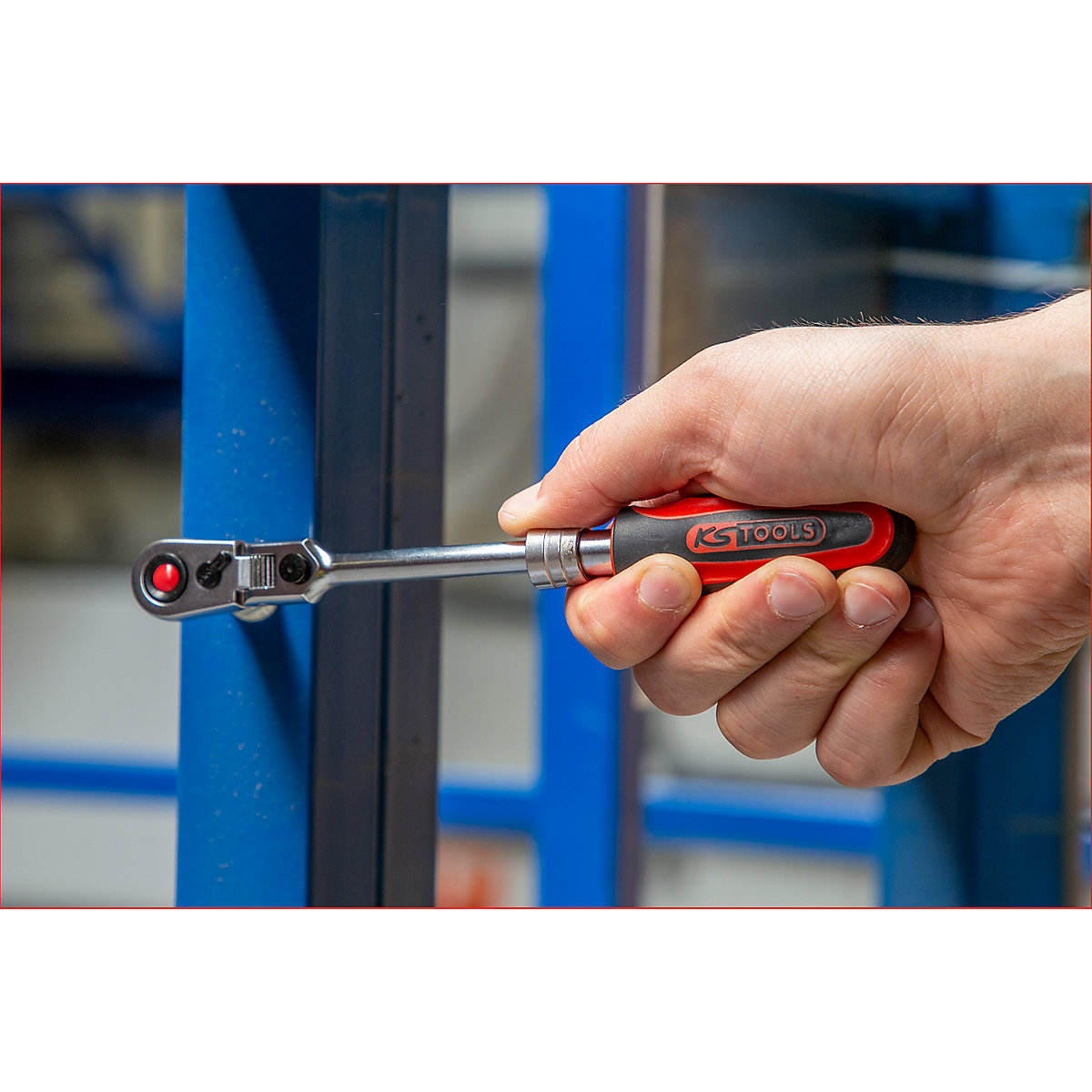 Cricchetto reversibile telescopico con snodo SlimPOWER da 1/4'' – KS Tools (Foto prodotto 4)-3