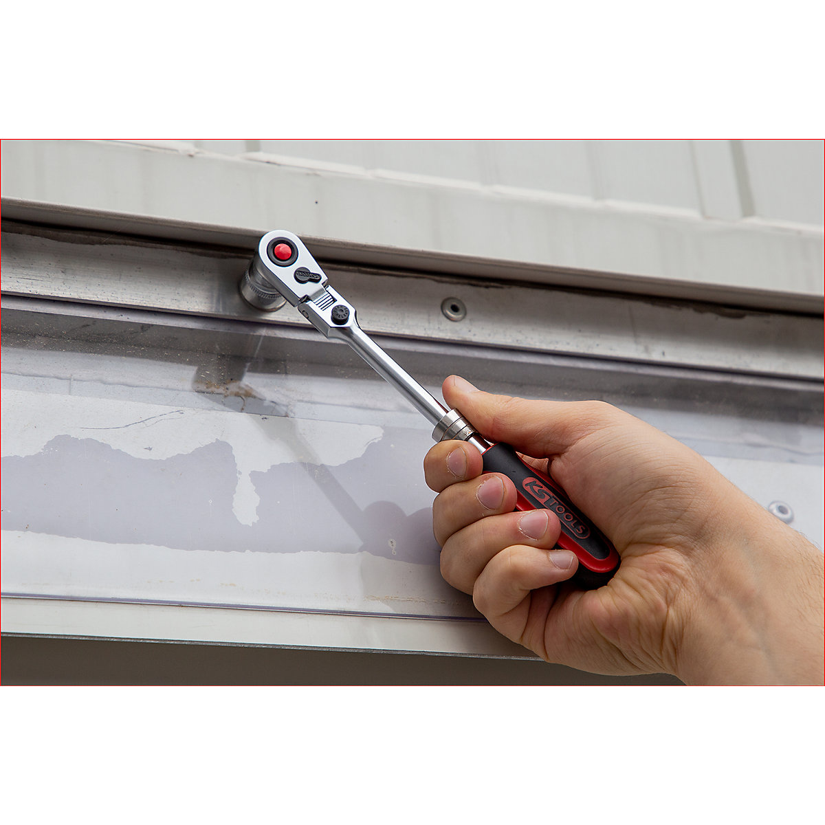 Cricchetto reversibile telescopico con snodo SlimPOWER da 1/4'' – KS Tools (Foto prodotto 9)-8