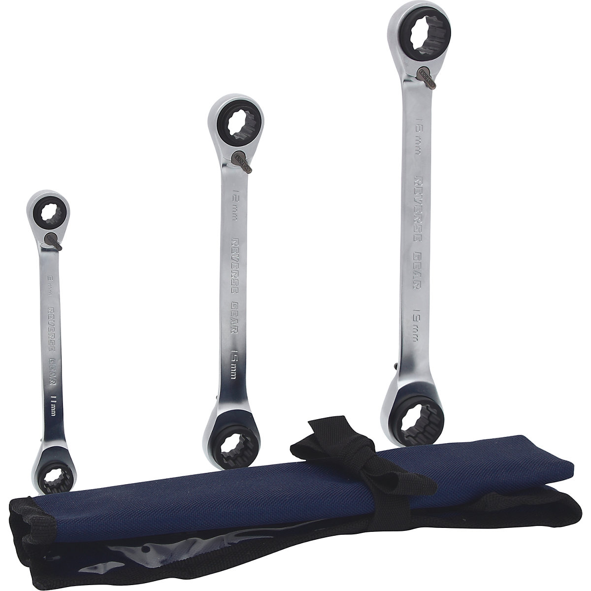 Set di chiavi a cricco doppie poligonali reversibili 4 in 1 GEARplus – KS Tools (Foto prodotto 3)-2