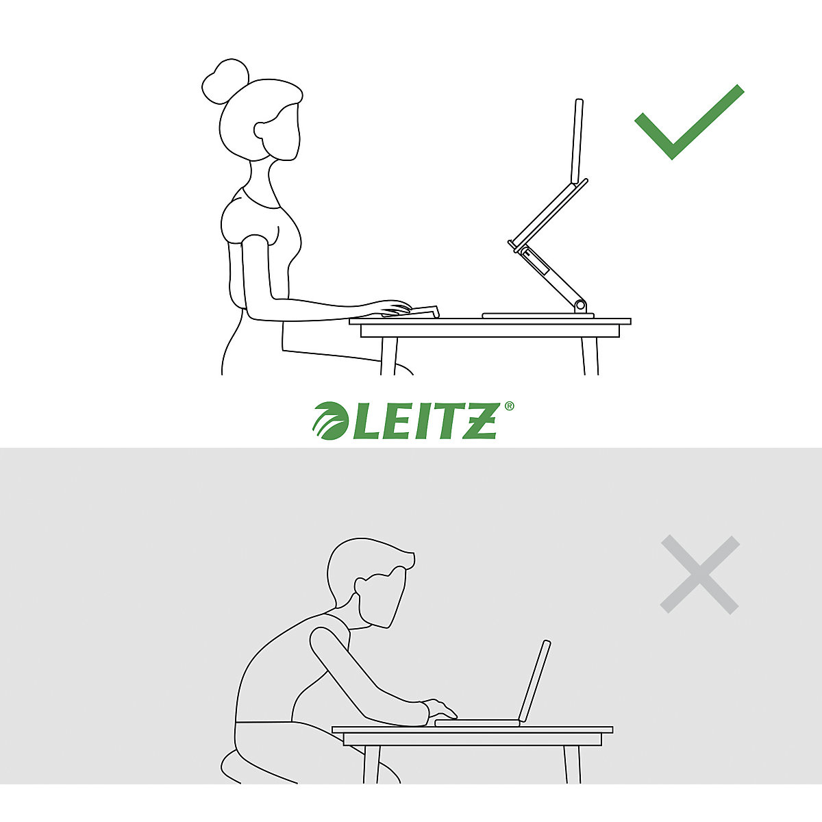 Multi-Winkel-Laptopständer Leitz Ergo Leitz (Produktabbildung 4)-3