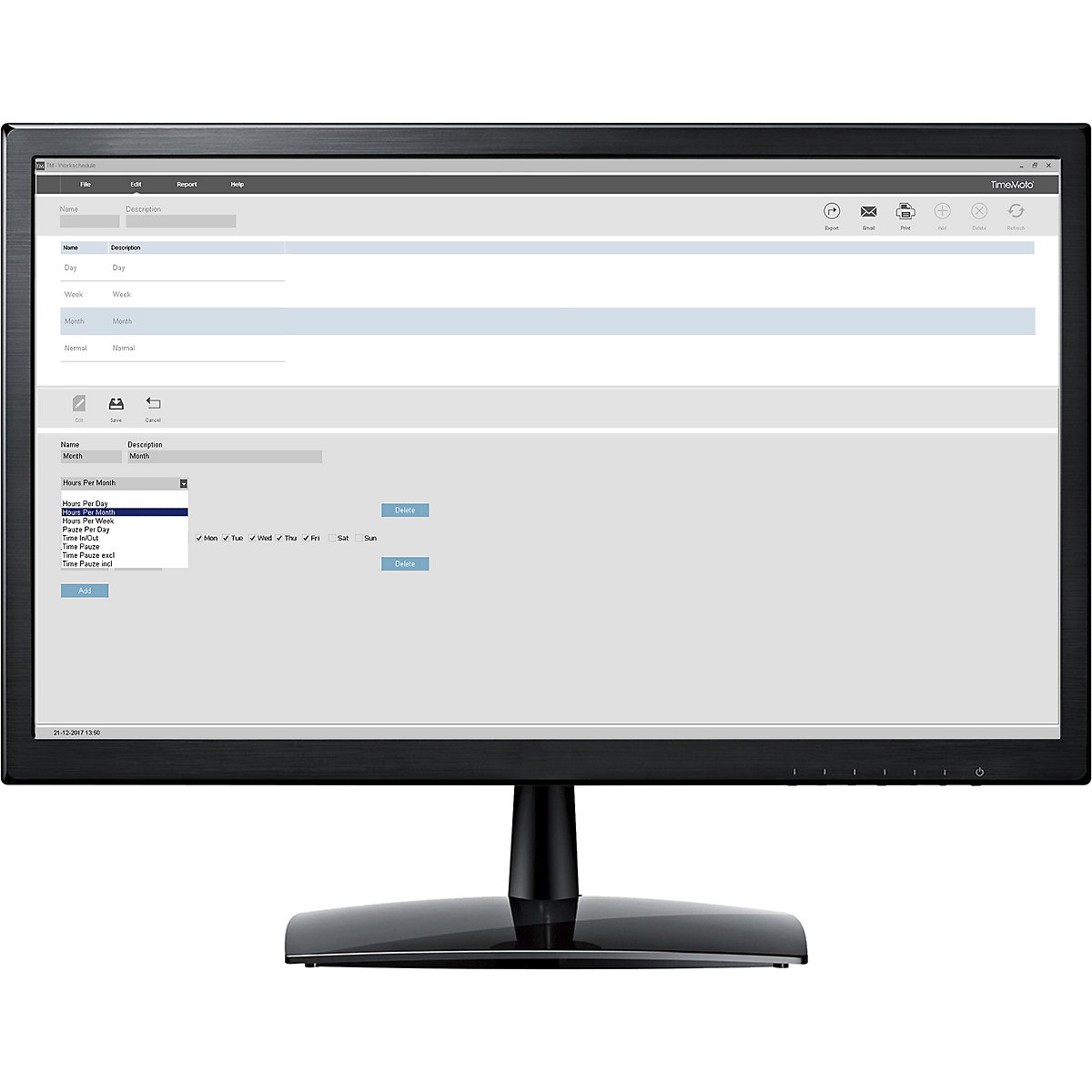 Zeiterfassungsgerät TIMEMOTO Safescan (Produktabbildung 6)-5