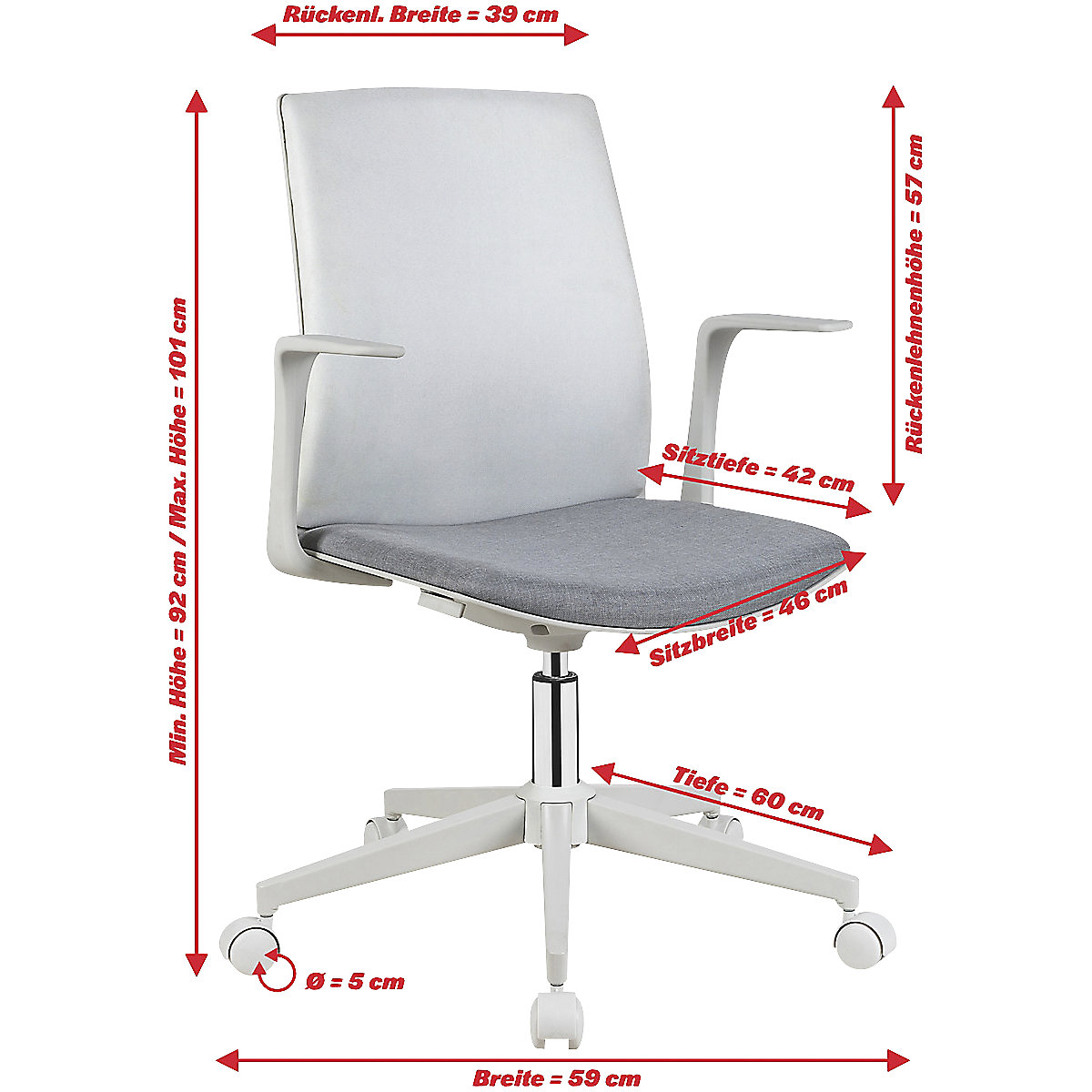 Schreibtischstuhl Gaia (Produktabbildung 15)-14