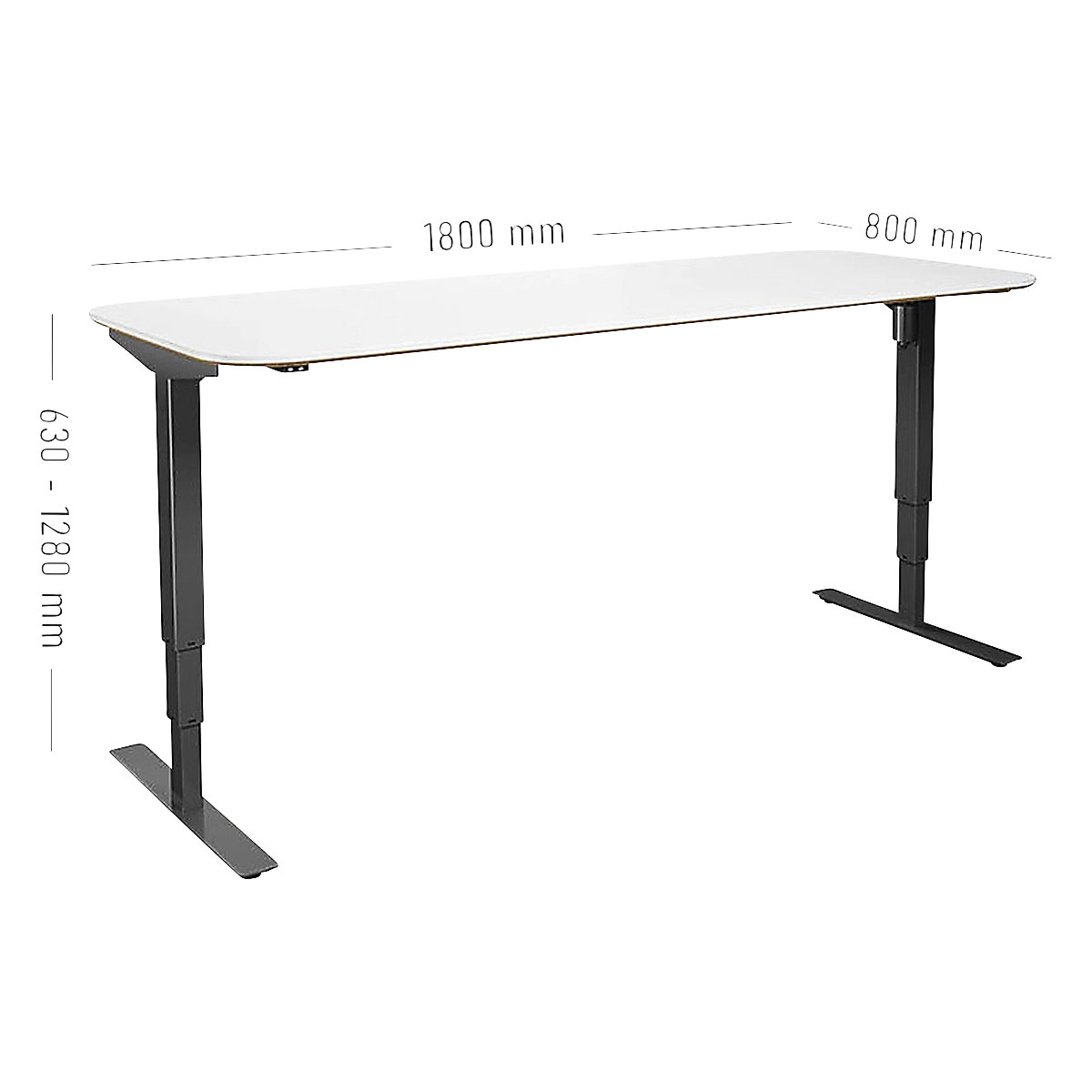 Schreibtisch Atlanta Trend, elektrisch höhenverstellbar (Produktabbildung 7)-6