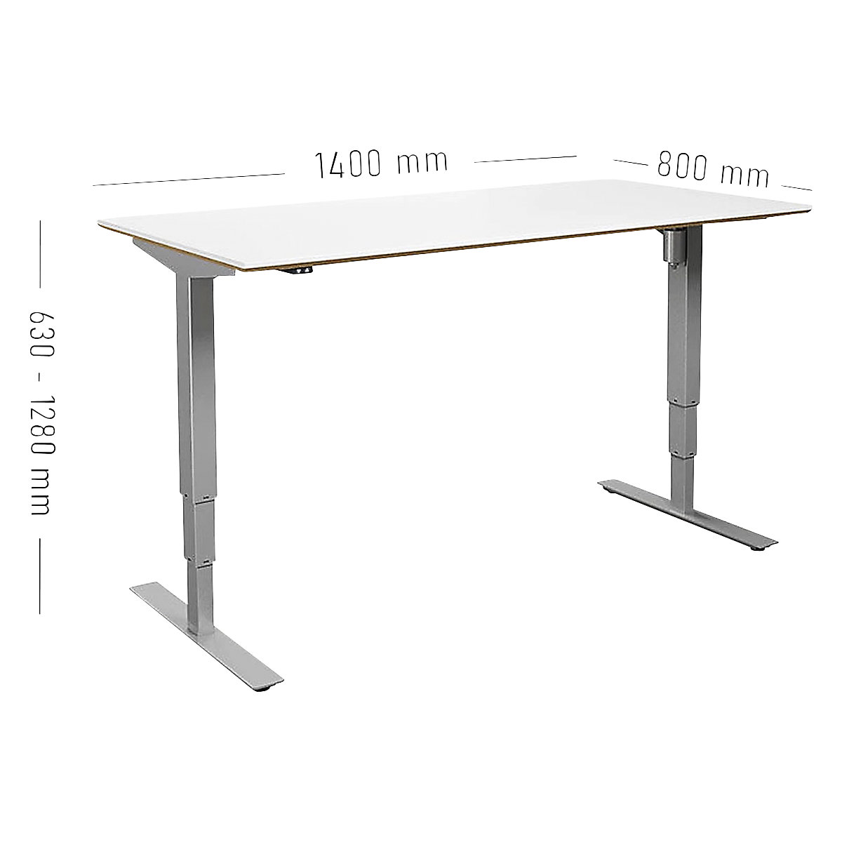 Schreibtisch Atlanta Trend, elektrisch höhenverstellbar (Produktabbildung 4)-3