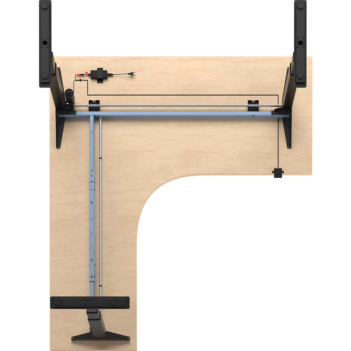 Schreibtisch Atlanta, elektrisch höhenverstellbar (Produktabbildung 5)-4