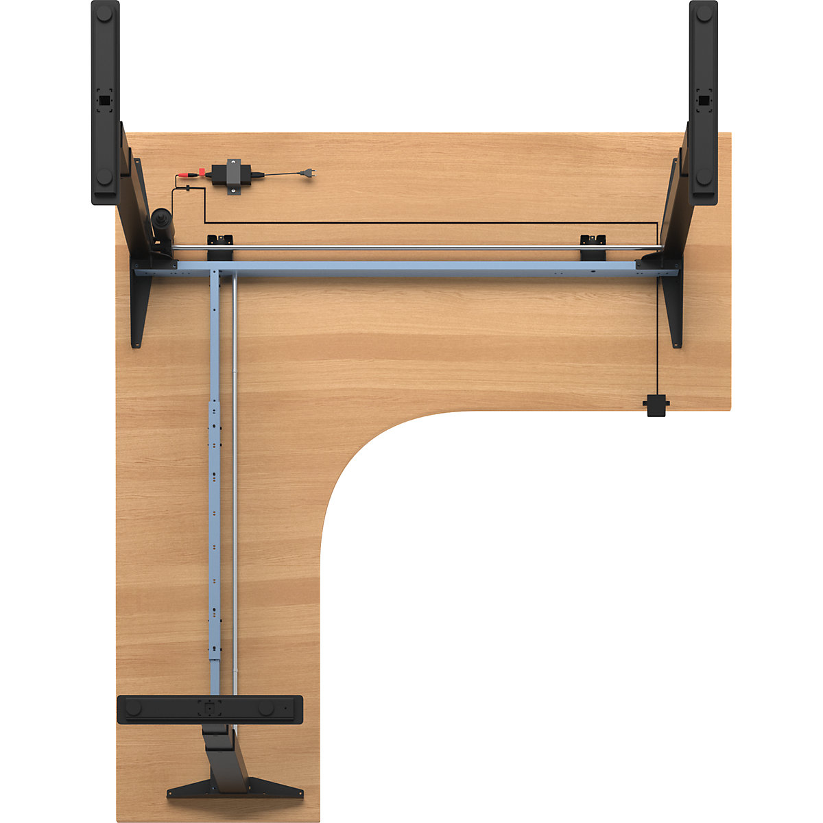 Schreibtisch Atlanta, elektrisch höhenverstellbar (Produktabbildung 5)-4