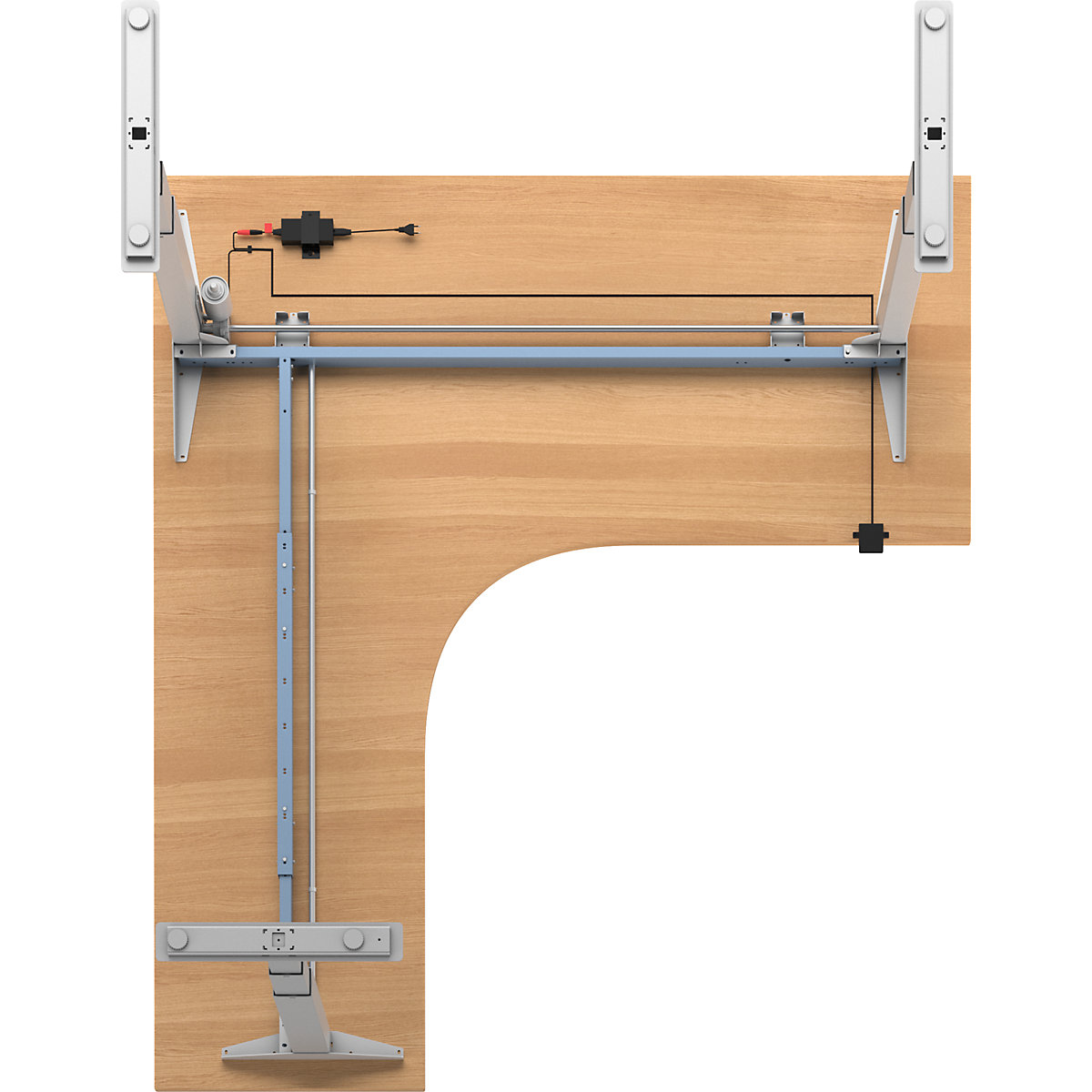 Schreibtisch Atlanta, elektrisch höhenverstellbar (Produktabbildung 5)-4