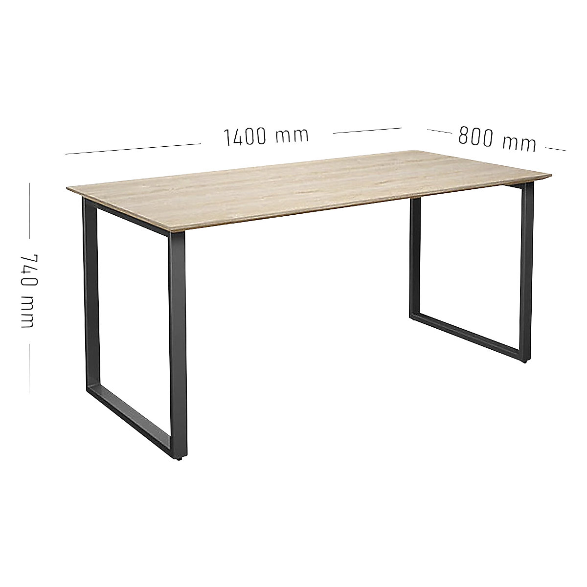 Mehrzwecktisch DUO-O Trend, gerade Platte (Produktabbildung 2)-1