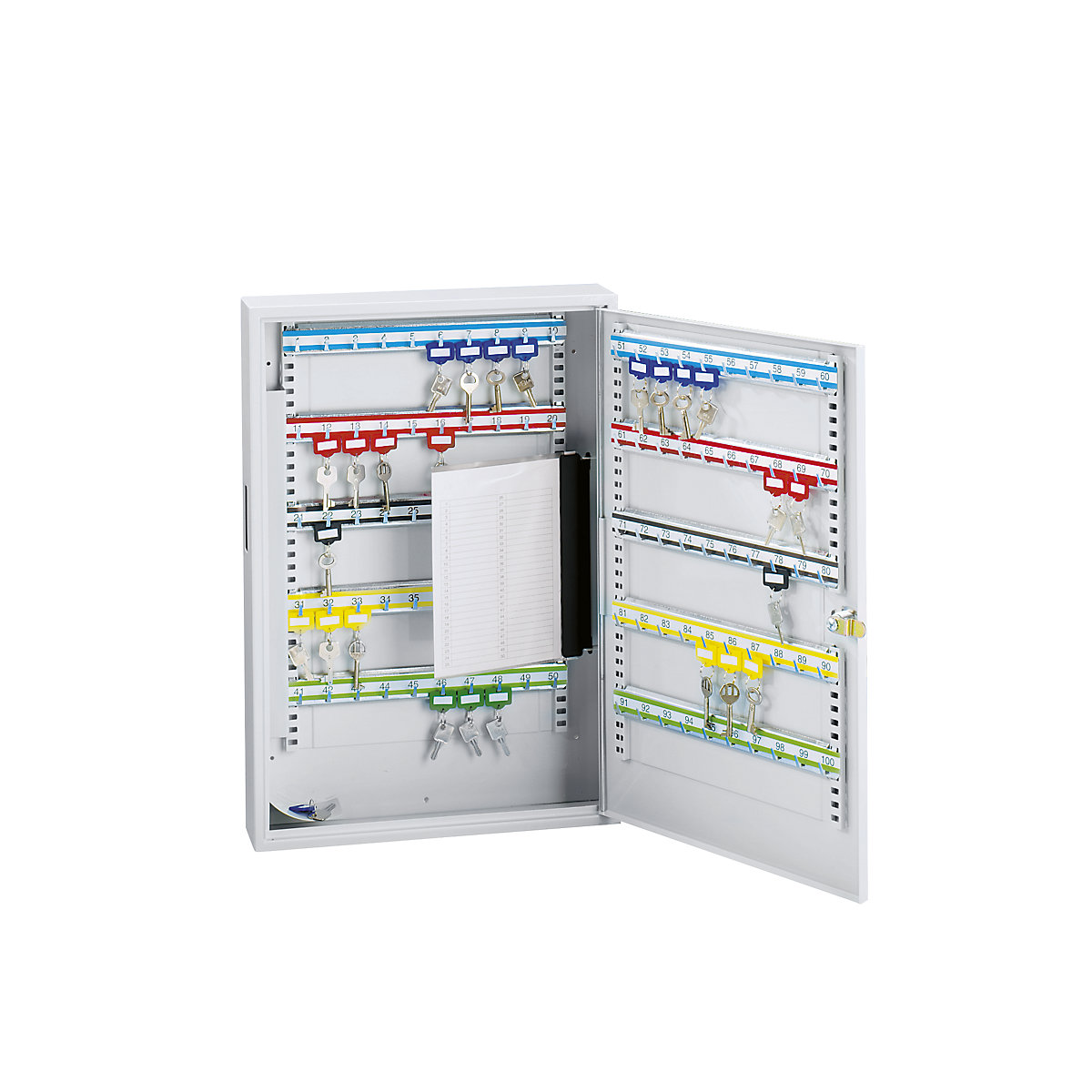 Schlüsselschrank, grau lackiert (Produktabbildung 2)-1