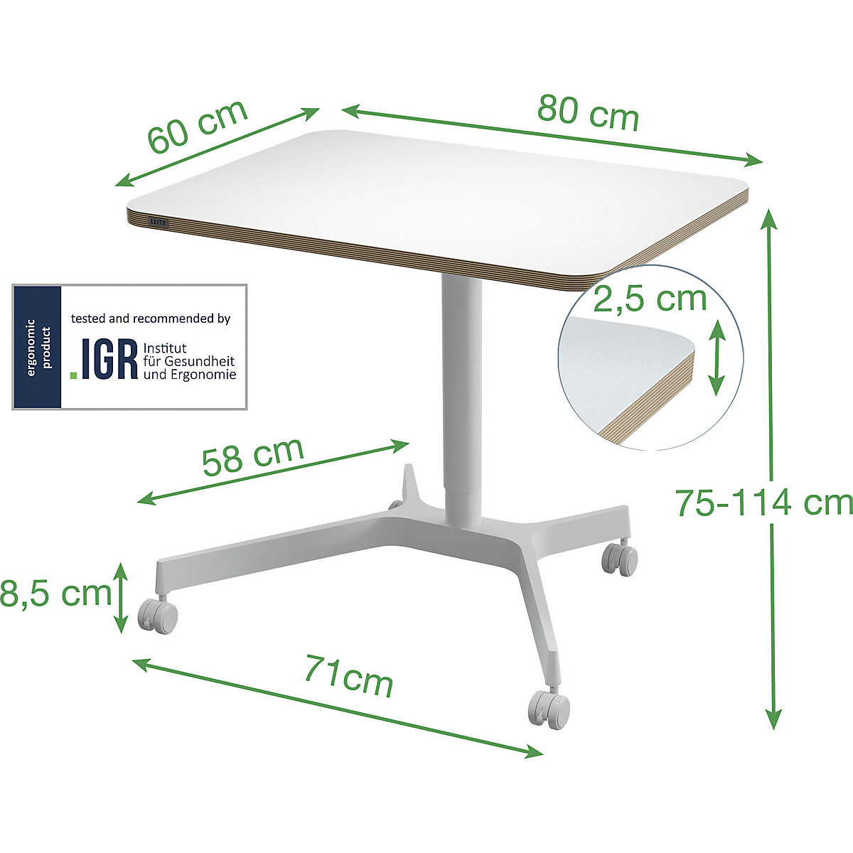 Schreibtisch Leitz (Produktabbildung 5)-4