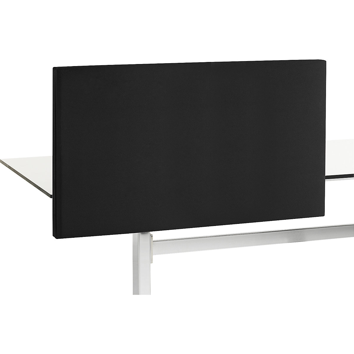 Akustik-Tischtrennwand Standard mit geraden Ecken (Produktabbildung 4)-3