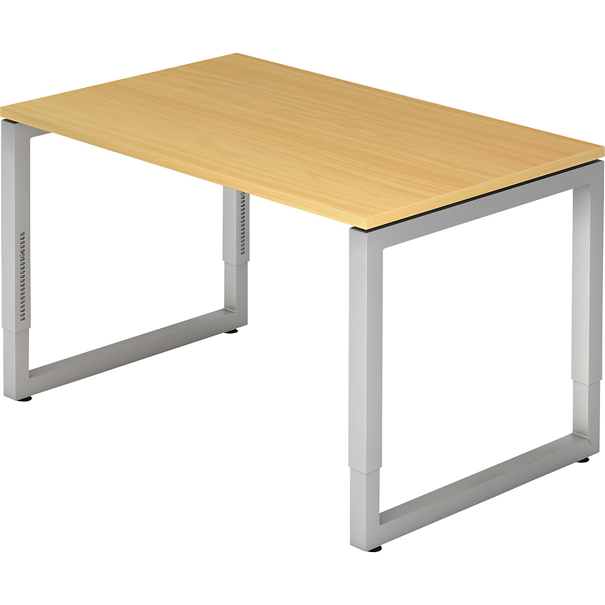 Schreibtisch mit Gestell aus Vierkant-Stahlrohr eurokraft pro