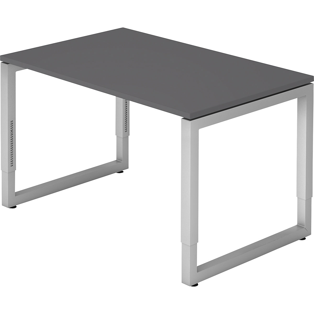 Schreibtisch mit Gestell aus Vierkant-Stahlrohr eurokraft pro