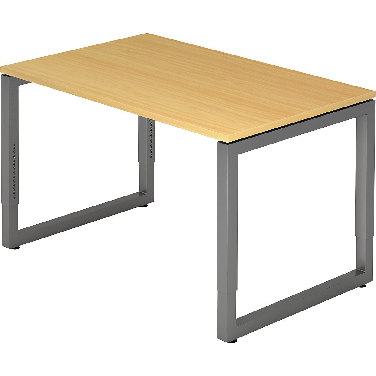Schreibtisch mit Gestell aus Vierkant-Stahlrohr eurokraft pro