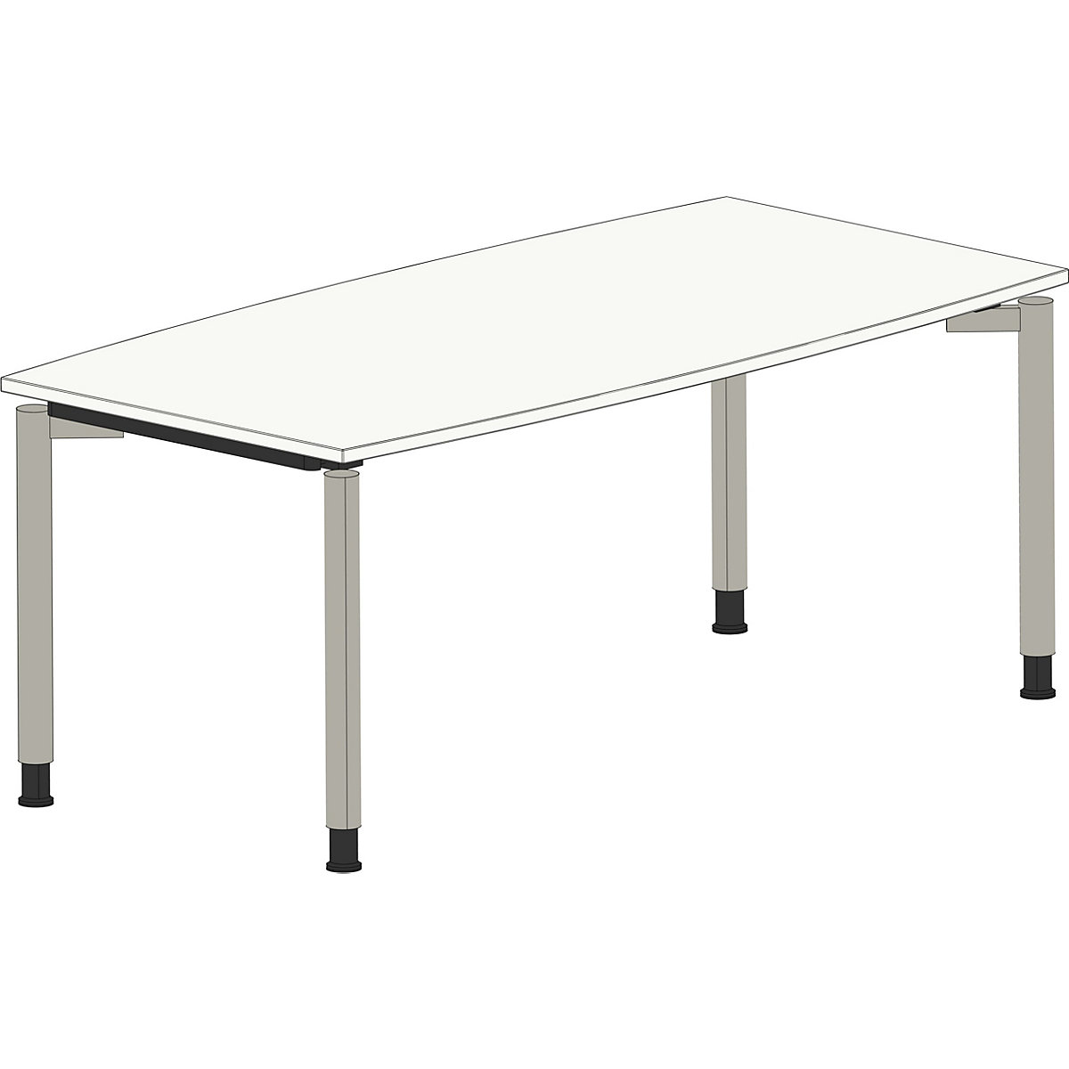 Besprechungstisch mit 4-Fußgestell THEA (Produktabbildung 4)-3