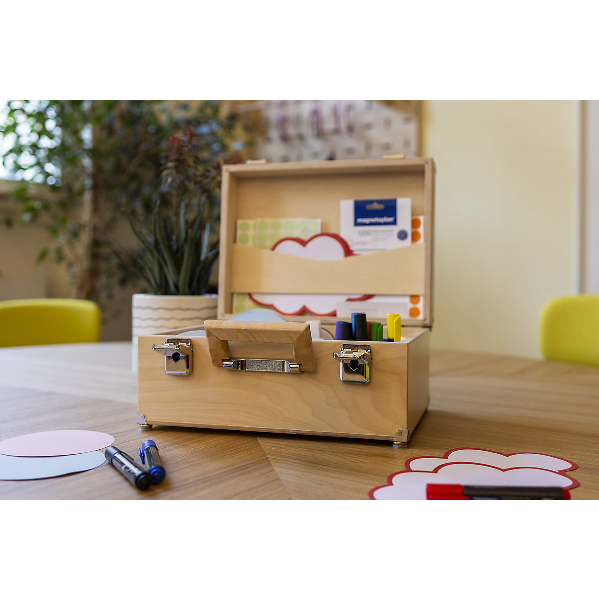 Moderatorenkoffer Wood Series Birke magnetoplan (Produktabbildung 2)-1