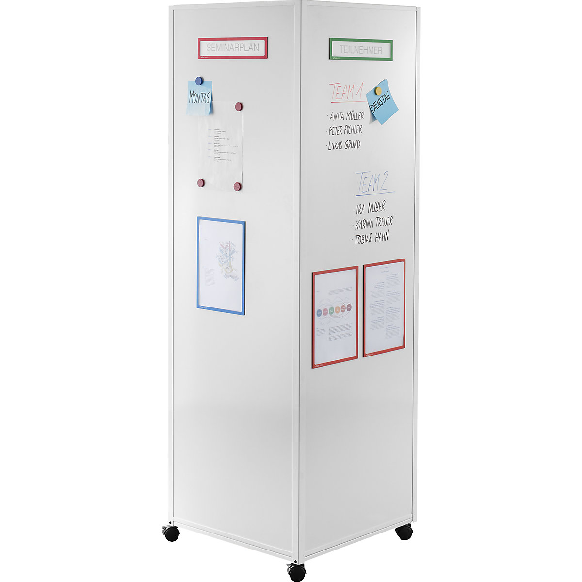 Mobile Infosäule eurokraft basic (Produktabbildung 2)-1