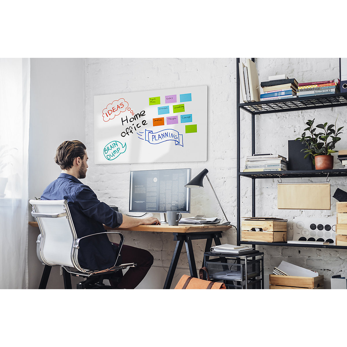 Whiteboard, rahmenlos SMIT VISUAL (Produktabbildung 3)-2